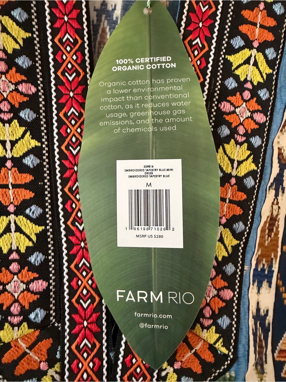FARM Rio Long sleeve mini dress - Picture 4 of 6